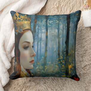 The Queen's Lost Heart Fairytale Portrait Cushion