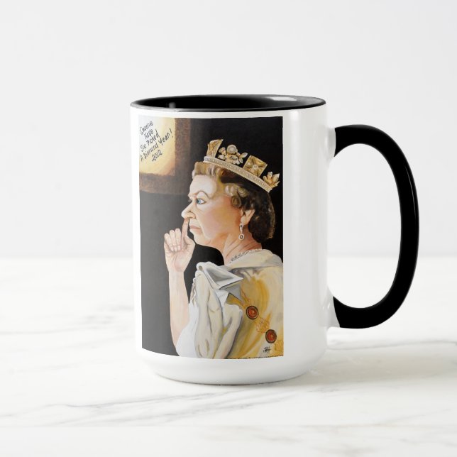 The Queen's 'picked a' Diamond Jubliee Mug (Right)