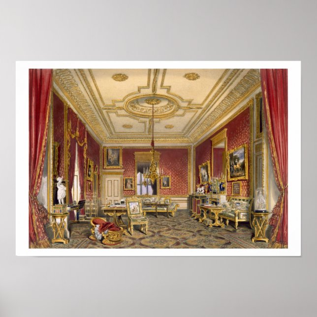 The Queen's Private Sitting Room, Windsor Castle, Poster (Front)