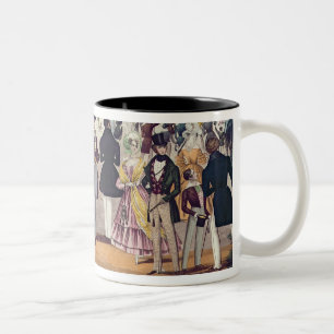 The Queen's Return from the House of Lords, 1839 ( Two-Tone Coffee Mug