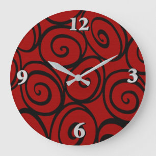 The Queen's Roses Large Clock