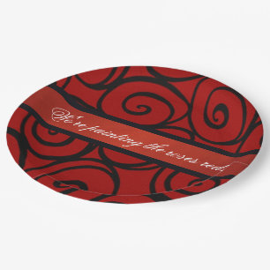 The Queen's Roses Paper Plate