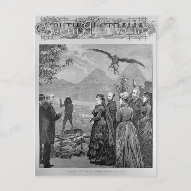 The Queen's Visit to the South Australian Court Postcard (Front)