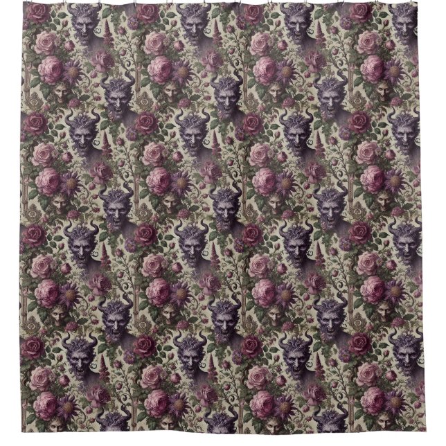 The Query of Blight – Gothic Baroque  Shower Curtain (Front)