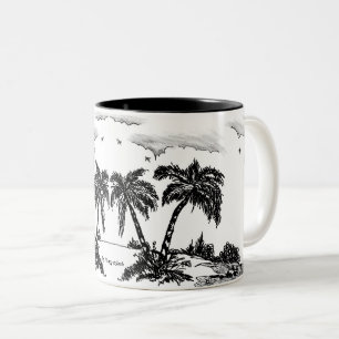 The quiet and lonely sea, but we still have drinks Two-Tone coffee mug