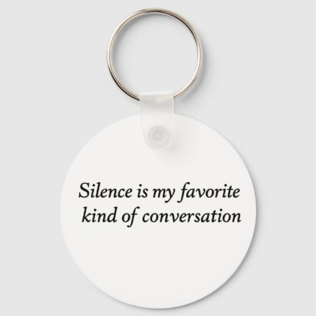 The Quiet Conversation Key Ring (Front)