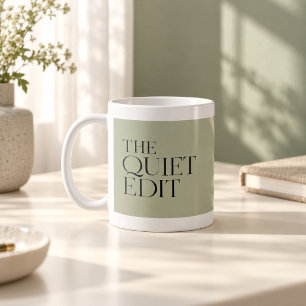 The Quiet Edit Minimal Serif Mug