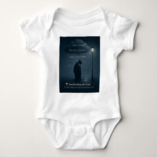 The Quiet Spiral – Realistic Overthinking Tee (Front)