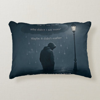 The Quiet Spiral – Realistic Overthinking Tee Decorative Cushion
