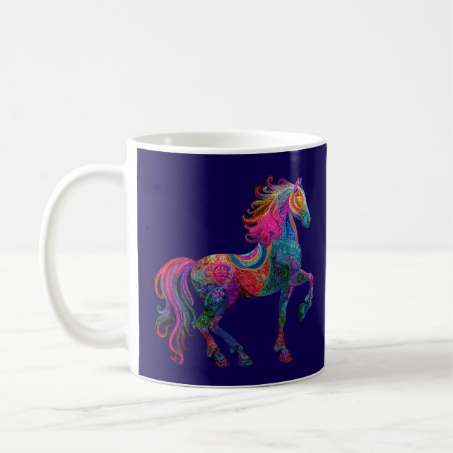 The Quilted Horse Coffee Mug (Left)