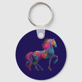 The Quilted Horse Key Ring