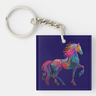 The Quilted Horse Key Ring