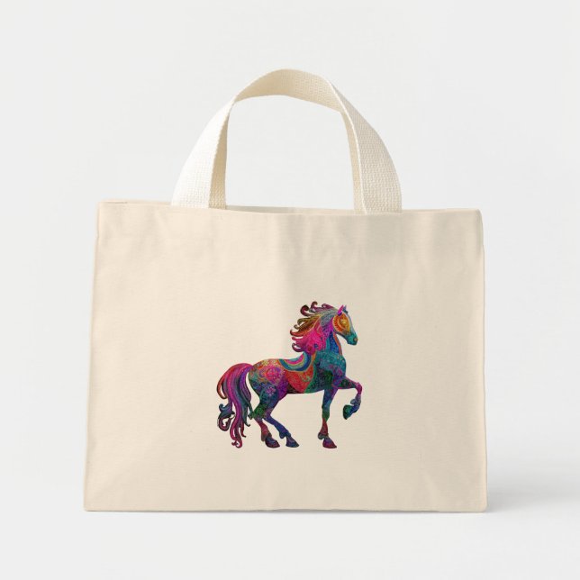 The Quilted Horse Mini Tote Bag (Front)