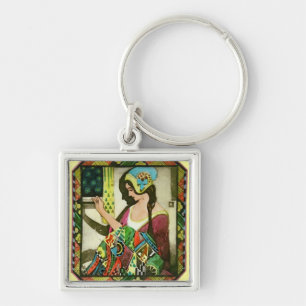 The Quilter Key Ring