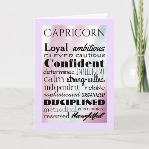 The Quintessential Capricorn Birthday Card