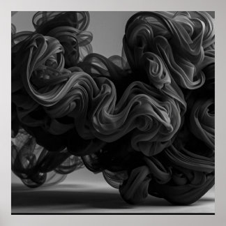 The Quintessential Cloud of Black Smoke on a Wall Poster
