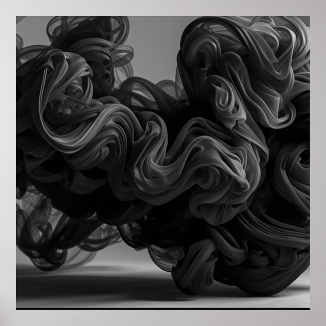 The Quintessential Cloud of Black Smoke on a Wall Poster (Front)