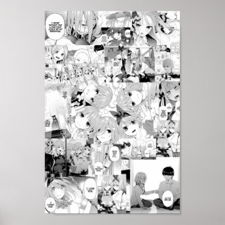 The Quintessential Quintuplets Manga Collage Poster