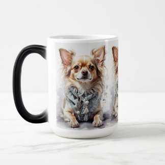 The Quirky Dog Log Mug"Paws & sips Magic Mug