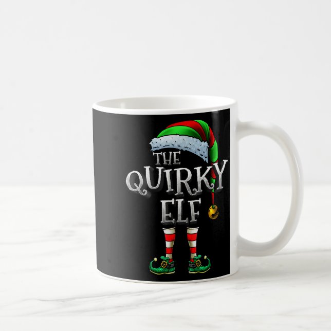 The Quirky Elf Shirt Matching Family Quirky Christ Coffee Mug (Right)