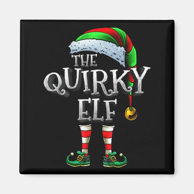 The Quirky Elf Shirt Matching Family Quirky Christ Magnet (Front)