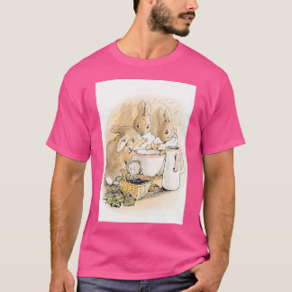 The Rabbit Family Having Tea By Beatrix Potter T-Shirt