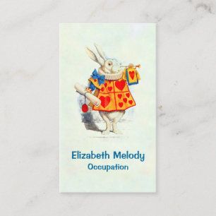 The Rabbit in Alice in Wonderland - Business Card