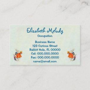 The Rabbit in Alice in Wonderland ~ Business Card