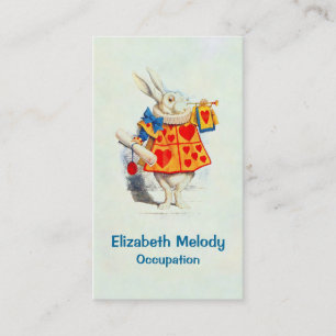The Rabbit in Alice in Wonderland - Business Card