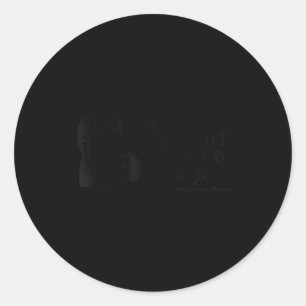 The Rabbit In Red Lounge Halloween  Classic Round Sticker