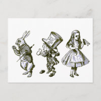The Rabbit, the Hatter & Alice from Wonderland