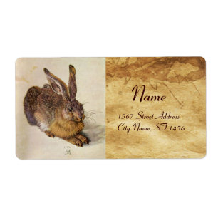 THE RABBIT ( Young Hare ) BROWN PARCHMENT