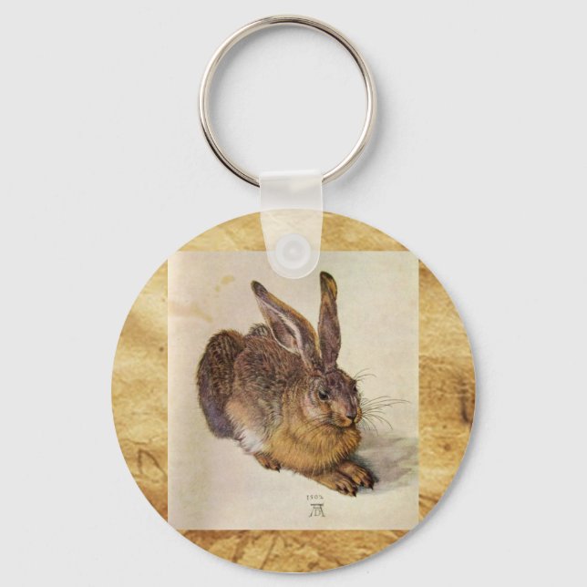 THE RABBIT ( Young Hare ) Key Ring (Front)