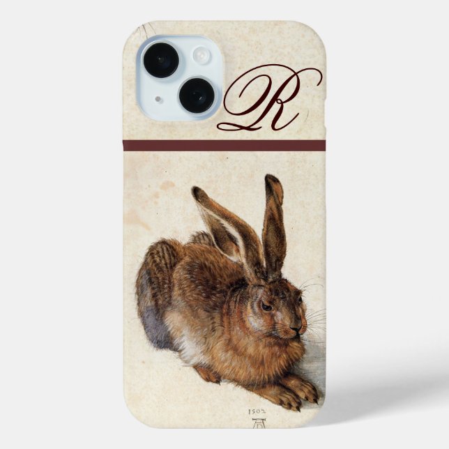 THE RABBIT ( Young Hare )  Monogram Case-Mate iPhone Case (Back)