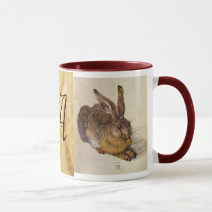 THE RABBIT ( Young Hare ) Monogram Mug