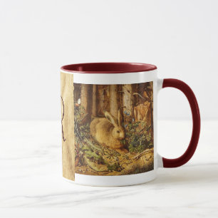 THE RABBIT ( Young Hare ) Monogram Mug