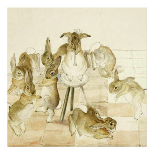 The Rabbits Christmas Party by Beatrix Potter Photo Print