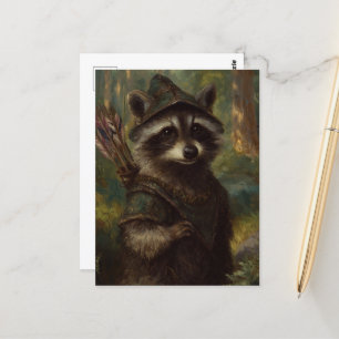 The Raccoon Archer Postcard