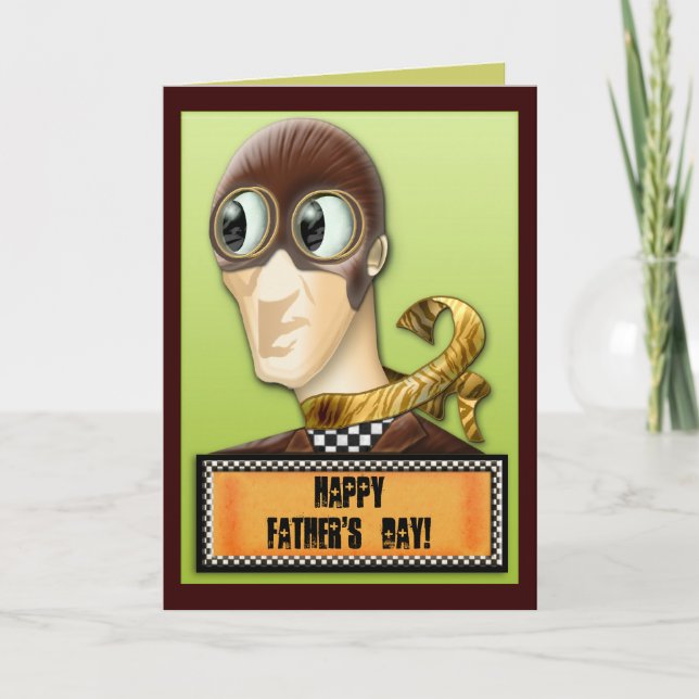 The Race Driver (Father's Day card) Card (Front)