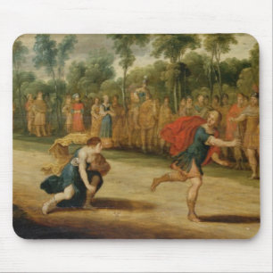 The Race of Atalanta and Hippomenes (oil on panel) Mouse Mat