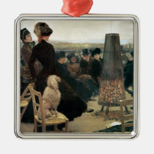 The Races at Auteuil, part of a triptych (oil on c Metal Tree Decoration