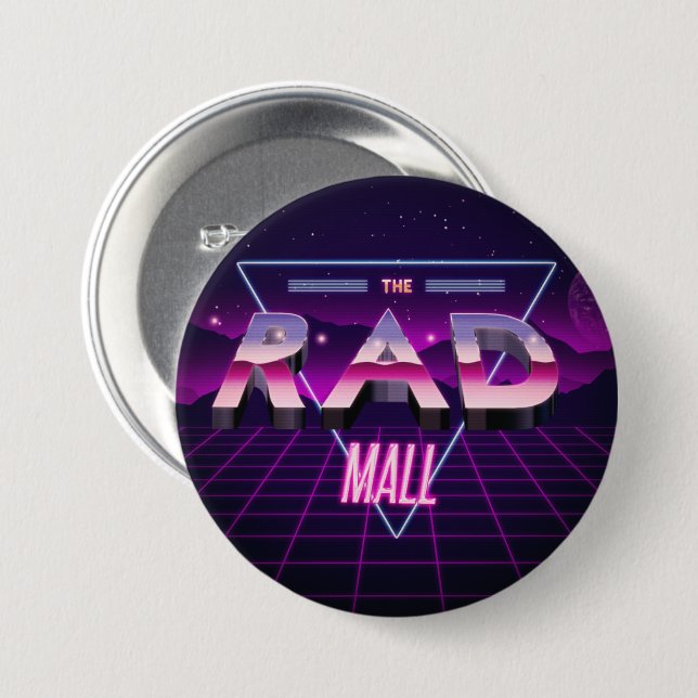 The Rad Mall "Wave 3" 3in Button (Front & Back)