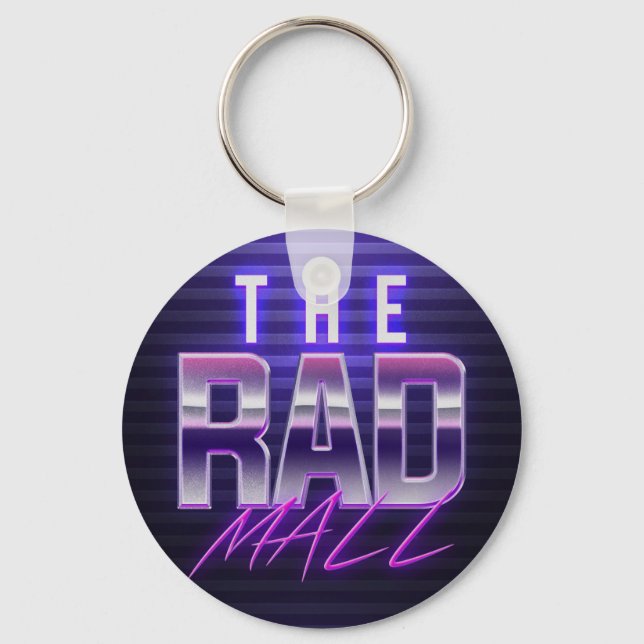 The Rad Mall "Wave 4" Button-style Keychain (Front)