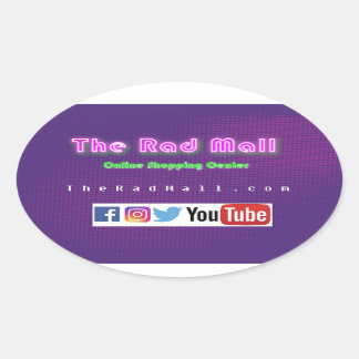 The Rad Mall "Website" Oval Sticker