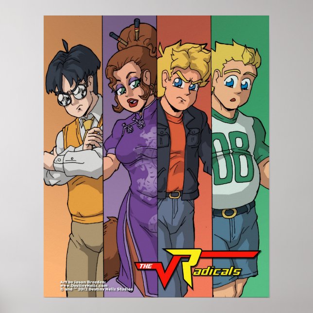 The Radicals "Colour Bars" 16x20 Main Cast Poster (Front)