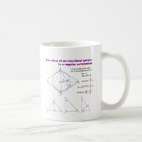 The radius of an inscribed sphere in octahedron