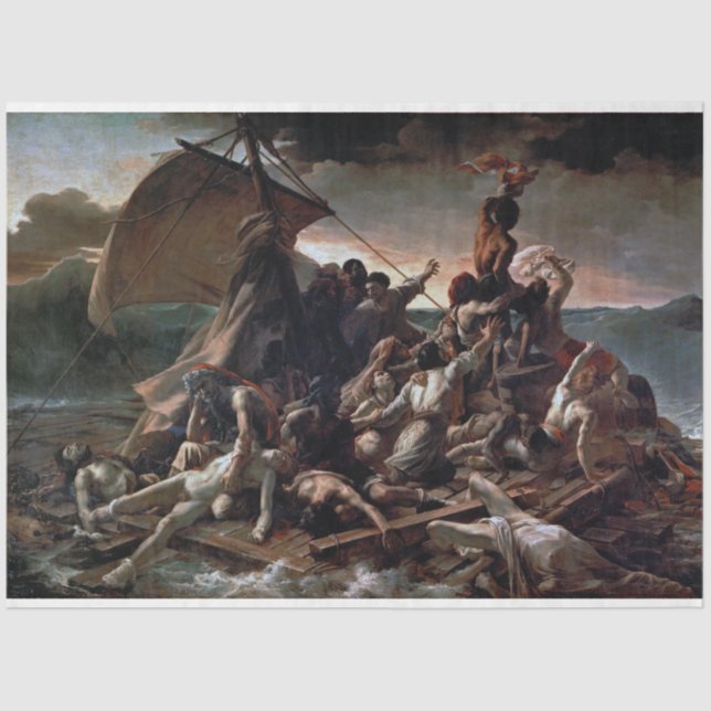 The Raft of the Medusa, Theodore Gericault Tissue Paper (Front)