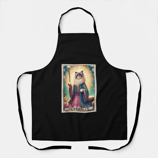 The Ragdoll Cat Tarot Card Cat  Apron (Front)