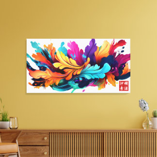 The Raging Leaves Canvas Print