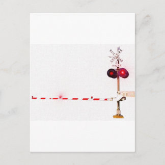 The Railroad Crossing Postcard